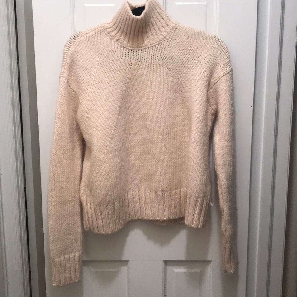 Cable knit turtleneck